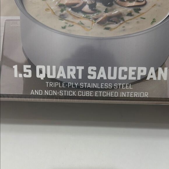 Silver Culinary Craft Cookware Saucepan 1.5 Quart Triple Ply Stainless Steel NEW - Picture 4 of 8